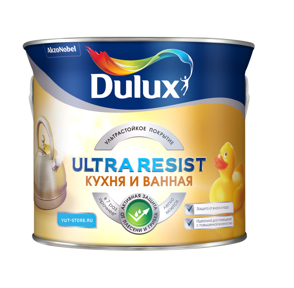 Краска Dulux Ultra Resist Кухни и Ванные Матовая